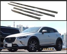 CAR ABS CHROME SIDE DOOR BODY PROTECTOR MOLDING COVER TRIM FOR MAZDA CX-3 CX3 2016 2017 2018 BY EMS 2024 - buy cheap