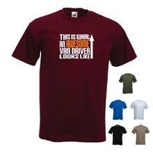 'This is what an Awesome Van Driver looks like' Delivery Birthday Funny T-shirt New T Shirts Funny Tops Tee New Basic Models 2024 - buy cheap