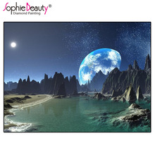 Sophie Beauty Diy Diamond Painting Cross Stitch Earth Landscape Scenery Handwork Rhinestone Embroidery Home Decoration Kit Gifts 2024 - buy cheap
