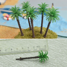 100Pcs Architecture Scale Model Miniature Coconut Palm Tree Model 30mm Artificial Plant Diorama Scenery Model 2024 - buy cheap