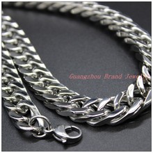 8-40" 12mm TOP Polishing 316L Stainless Steel Silver color Cuban Curb Link Chain Mens Necklace High Quality Gift 2024 - buy cheap