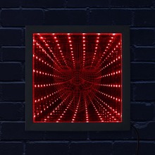 Анонимированная маска guy Fawkes LED Infinity Mirror Wood Infinite Led Tunnel Lamp с подсветкой Mirror 2024 - купить недорого