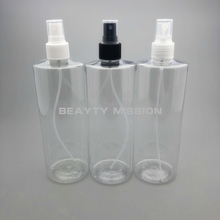 BEAUTY MISSION Clear 500ML 12 pcs Empty Plastic Sprayer Bottle with black/transparent/white atomizer Cosmetic Perfume Container 2024 - buy cheap