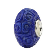 DIY Jewelry 925 Sterling Silver Natural lapis lazuli stone beads Charm Bead Fit European Troll Bracelet Jewelry Making 2024 - buy cheap