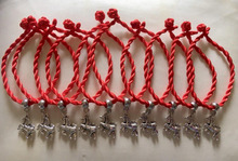 Pulseira de unicórnio para mulheres, bracelete ajustável de boa sorte, corda vermelha, pingente, cavalo, joias da amizade, presente de festa, novo 2024 - compre barato