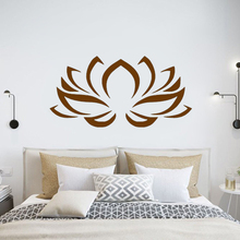 Lotus Flower Wall Stickers Bohemian Decor Yoga Studio ornament Bedroom removeable DIY vinyl Decor decals Boho Wall sticker G261 2024 - buy cheap