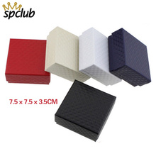 Square Jewelry Box Gift Boxes Jewelery Accessories Packaging Necklace Earrings Rings Bracelets Display 7.5x7.5x3.5 Wholesale 2024 - buy cheap