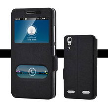 Роскошный чехол для телефона Lenovo A6010 A6010, защитный чехол, чехол из искусственной кожи с окошком для экрана A6010 A6010, флип-чехол, задняя крышка 2024 - купить недорого