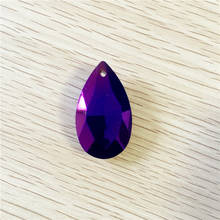 Wholesale Price 20pcs 38mm Nice Coating Purple Crystal  Diy Hanging Chandelier Pendants,Crystal Almond Mesh Prisms Pendants 2024 - buy cheap