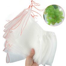 20Pcs Garden Plant Vegetable Fruit Protection Bag Sac white Anti Bird Nylon Mesh Drawstring tool Set Fly Colander Pest Control 2024 - buy cheap