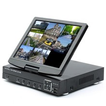 4-канальный аналоговый AHD цифровой видеорегистратор (DVR) и ONVIF IP 720P сетевой видеорегистратор (NVR) с 3,5-дюймовым TFT ЖК-экраном 2024 - купить недорого