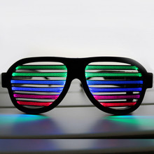 ¡Nuevo! Gafas LED reactivas de sonido USB para fiesta, Club nocturno, Barware, concierto, control de sonido, novedad, decoración de vacaciones 2024 - compra barato