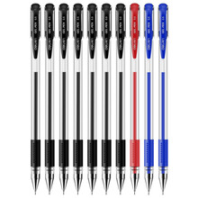 Deli Papelaria Gel Pens Student Writing Gel Pen Black Red Blue Ink 10pcs 0.5mm Half Needle Office Signature Pen Writing Supplies 2024 - buy cheap