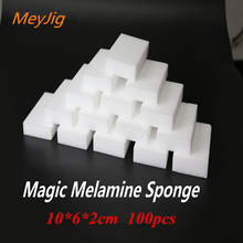 100pcs 100*60*20mm White Melamine Sponge Magic Sponge Eraser For Kitchen Office Bathroom Clean Accessory/Dish Cleaning Nano 2024 - buy cheap