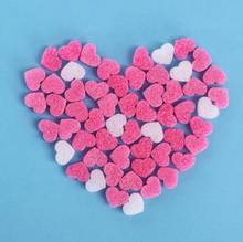 heart foam pink white for Birthday Wedding baby shower Party Decor  DIY favor confetti gift box wrapper Ornaments Wh 2024 - buy cheap