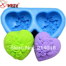 Rose Silicone Soap Mold for Cake Decoration Molds Heart Flowers Fondant Molds Handmade Soap Making Mould Aroma Stone Moulds PRZY 2024 - buy cheap