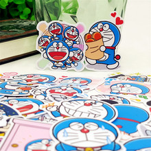 40 pcs Anime Blue cat Stickers Graffiti Sticker for Kid Skateboard Laptop Luggage Phone Car Bicycle scrapbooking Stickers 2024 - buy cheap