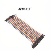 40pcs 20cm Female To Female Dupont Line F-F Jumper Wire Dupont Cable 1P-1P Spacing 2.54mm For Arduino 2024 - buy cheap