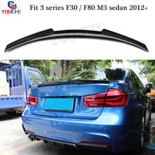 F30 Carbon Fiber Spoiler M4 Style Trunk Lid For BMW M3 F80 3 Series 2012 +   4 Door Sedan 316i 318i 320i 320d 328i 2024 - buy cheap