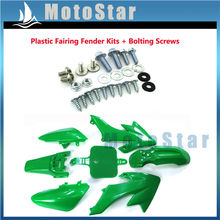 Kits de guardabarros de plástico verde + tornillos para Honda XR50, CRF50, Pit Dirt Bike, 50cc, 70cc, 90cc, 110cc, 125cc, 140cc, 150cc, 160cc 2024 - compra barato