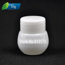 Free shipping 100pcs high quanlity 10g/ml 1/3oz white Empty cream jar cosmetic skin care packing sample jars 2024 - buy cheap