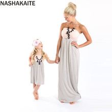 Nashakaite-vestido mãe e filha, roupas femininas para a família, que combinam com a mãe e filha, moda verão 2024 - compre barato