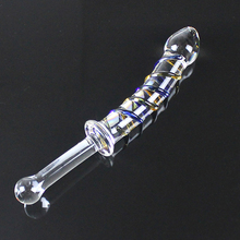 Big Pyrex Glass Dildo Glass Artificial Penis Dick Double Ended Huge Long Crystal Dildo Penis Anal Beads Butt Plug Sex Products 2024 - buy cheap