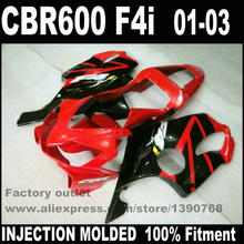 Freeship Fairings for HONDA Injection mould CBR 600 F4i 01 02 03 CBR600 2001 2002 2003 black red fairing body kit  RE98 2024 - buy cheap