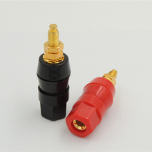 10PCS Gold plated audio speaker Terminal Plastic Shell 4mm Insulated binding post banana jack connectors 2024 - buy cheap