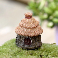 Casa de palha em miniatura jardim de fadas decoração de lares casas artesanato miniaturas paisagismo decoração acessórios diy 2024 - compre barato