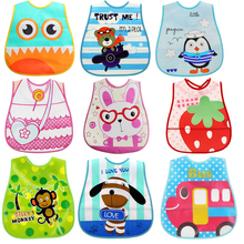 BBURQT Baby Bibs EVA Waterproof Lunch Feeding Bibs Baby Cartoon Feeding Cloth Children Baby Apron Babador Bandana DS19 2024 - buy cheap