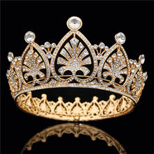 Barroco coroa de noiva headdress árvore ouro tiaras e coroas princesa rainha diadem noiva jóias de cabelo casamento acessórios para o cabelo 2024 - compre barato