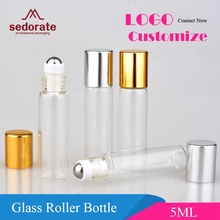 Sedorate-garrafa de vidro transparente com rolo de 5ml para óleo essencial de cosmético, recipientes ryr04 2024 - compre barato