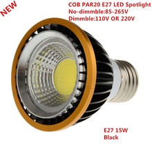 Новейшая приглушаемая светодиодная лампочка PAR20 15WCOB E27 GU10, светодиодный точесветильник светсветильник льник теплого/холодного белого/чистого белого света 2024 - купить недорого