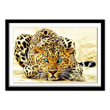 Diamante pintura diamante bordado animales leopardo 5d diy diamante pintura completo cuadrado imágenes de diamantes de imitación 105DD diamante 2024 - compra barato