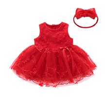 Vestido y ropa de Navidad para niñas recién nacidas, conjunto de para fiesta de cumpleaños, vestido de baile de bautizo, 3 colores 2024 - compra barato