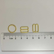 Free shipping 1000 pcs / lot high quality Gold plated bra alloy rings and adjusters 2024 - buy cheap