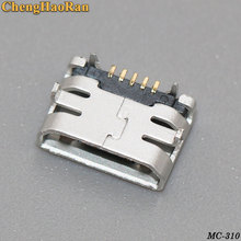 ChengHaoRan 10pcs Micro USB Connector Jack Female Type 5Pin SMT for phones Tail Charging socket PCB Board (Flat interface) 2024 - buy cheap