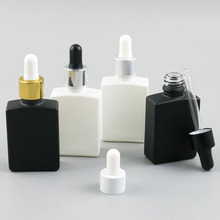 360 x 30ml Travel Black White Glass Perfum Bottle Square Bottles with Dropper Essential Oil Chemical Perfume Atomizer Container 2024 - buy cheap