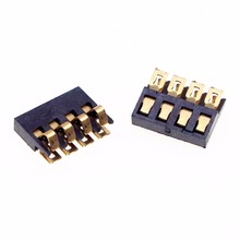 100 conector da bateria suporte da bateria 4Pin BC-12-4P-2.0PH pçs/lote Estilhaços 6.0*8.0*1.7mm 2024 - compre barato