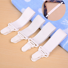 4 Pcs Elastic Bed Sheet Mattress Cover Blankets Home Grippers Clip Holder Fasteners Clip Home Textiles White 2024 - buy cheap