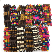 Free Shipping!! African Shape Wood Beads Bracelet can mixed designs 2024 - buy cheap