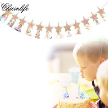 Chicinlife-1 conjunto de faixas para recém-nascidos, decorações e utensílios para festas de aniversário, coroa, estrela, bebê, 1-12 meses 2024 - compre barato