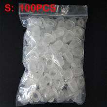 100pcs/lot S tattoo ink cup for tattoo machine Soft Silicone Ink Cups for makeup blade needles 2024 - buy cheap