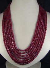woman's  7rows 2x4mm natural red blue stone faceted beads necklace Fashion jewelry 2024 - buy cheap