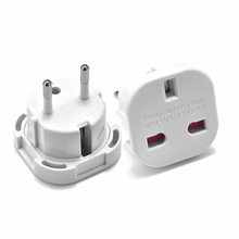 Universal 2 Pin Power Plug Adapter 10A UK to European Euro EU Travel Charger Adapter Plug Outlet Converter Adaptor AC 240V 2024 - buy cheap