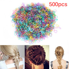 500Pcs/Set New Ties Braids Plaits Rubber Hairband Rope Ponytail Holder Elastic Hair Sale Wholesale 2024 - buy cheap