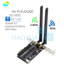 Dual band 2.4Gbps Wireless AX200NGW Network Wifi PCI-E 1X Card For Intel AX200 2.4G/5Ghz 802.11ac/ax Wi-fi Bluetooth 5.0 Adapter 2024 - buy cheap