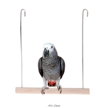 Деревянная подвесная игрушка-гамак для попугаев 2024 - купить недорого
