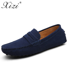 Xizi marca moda verano estilo suave mocasines hombres mocasines zapatos de cuero genuino de alta calidad hombres pisos Gommino zapatos de conducción 2024 - compra barato